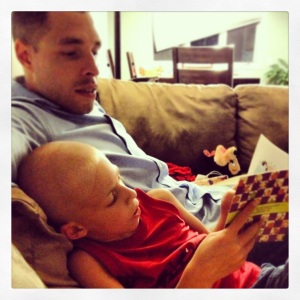 reading to daddy